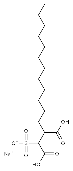 sodium C-dodecyl hydrogen sulphonatosuccinate 结构式