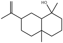 Decahydro-1,4a-dimethyl-7-(1-methylvinyl)-1-naphthalenol Struktur