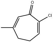 2,6-Cycloheptadien-1-one,  2-chloro-6-methyl- Structure