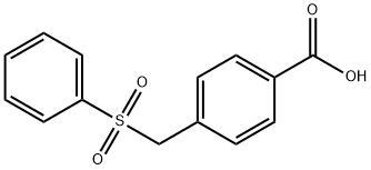 4-[(苯磺酰基)甲基]苯甲酸, 71964-92-6, 结构式