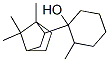 2-methyl(1,7,7-trimethylbicyclo[2.2.1]heptyl)cyclohexan-1-ol  Struktur