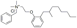 benzyldimethyl[2-(2-methyloctylphenoxy)ethyl]ammonium chloride,71975-57-0,结构式