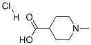 1-METHYLPIPERIDINE-4-CARBOXYLIC ACID HYDROCHLORIDE Struktur