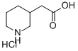 3-哌啶乙酸盐酸盐 结构式
