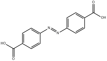 (E)-Azobenzene-4,4'-dicarboxylic acid Struktur