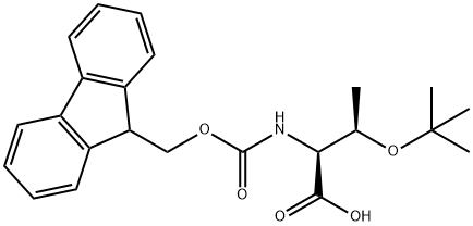 Fmoc-O-叔丁基-L-苏氨酸,71989-35-0,结构式