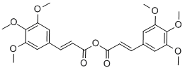 ビス[3-(3,4,5-トリメトキシフェニル)プロペン酸]無水物 化学構造式
