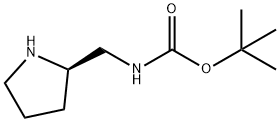 (R)-2-N-BOC-アミノメチルピロリジン 化学構造式