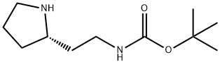 Carbamic acid, [2-(2S)-2-pyrrolidinylethyl]-, 1,1-dimethylethyl ester (9CI) 化学構造式
