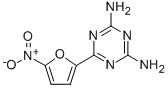 S-TRIAZINE,4,6-DIAMINO-2-(5-NITRO-2-FURYL)- Struktur