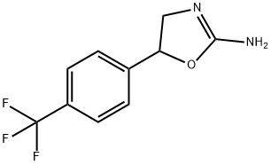 5-[4-(trifluoromethyl)phenyl]-4,5-dihydro-1,3-oxazol-2-amine 结构式
