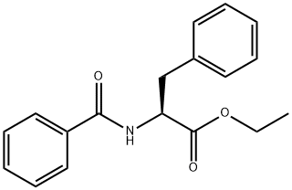 N-ベンゾイル-L-フェニルアラニンエチル 化学構造式