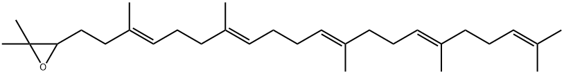 (6E,10E,14E,18E)-2,3-EPOXY-2,6,10,15,19,23-EPOXY-2,6,10,15,19,23-HEXAMETHYL-6,10,14,18,22-TETRACOSAPENTAENE Structure