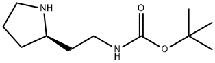 Carbamic acid, [2-(2R)-2-pyrrolidinylethyl]-, 1,1-dimethylethyl ester (9CI) Structure