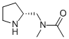 Acetamide, N-methyl-N-[(2R)-2-pyrrolidinylmethyl]- (9CI) 结构式