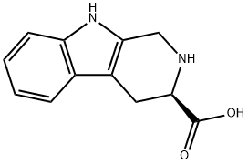 (R)-2,3,4,9-テトラヒドロ-1H-ピリド[3,4-B]インドール-3-カルボン酸 化学構造式