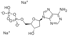 2'-Deoxyadenosine-5'-diphosphate disodium salt Struktur
