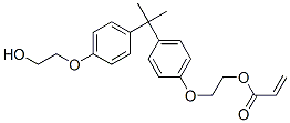 2-[4-[1-[4-(2-hydroxyethoxy)phenyl]-1-methylethyl]phenoxy]ethyl acrylate Structure