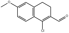 1-CHLORO-6-METHOXY-3,4-DIHYDRO-NAPHTHALENE-2-CARBALDEHYDE Structure