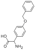 AMINO-(4-BENZYLOXY-PHENYL)-ACETIC ACID 化学構造式