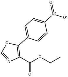 5-(4-NITRO-PHENYL)-OXAZOLE-4-CARBOXYLIC ACID ETHYL ESTER
 Structure