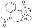 5,10-Diacetyl-4a,5,11,11a-tetrahydro-10H-quinuclidino(2,3-c)-1,5-benzo diazepine 结构式