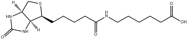 6-ビオチンアミドヘキサン酸 化学構造式