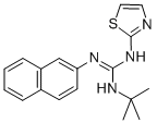 Guanidine, 1-tert-butyl-2-(2-naphthyl)-3-(2-thiazolyl)- Structure