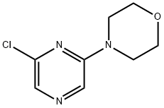 4-(6-クロロ-2-ピラジニル)モルホリン 化学構造式