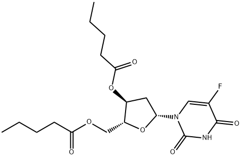 2'-Deoxy-5-fluorouridine 3',5'-dipentanoate Structure
