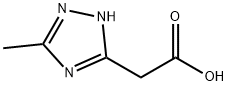 5-甲基-4H-1,2,4-三唑-3-乙酸, 720706-28-5, 结构式