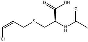 N-acetyl-S-(3-chloroprop-2-enyl)cysteine Struktur