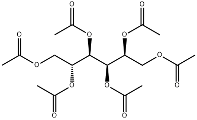 D-ソルビトールヘキサアセタート 化学構造式