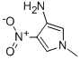 1H-Pyrrol-3-amine,1-methyl-4-nitro-(9CI) Struktur