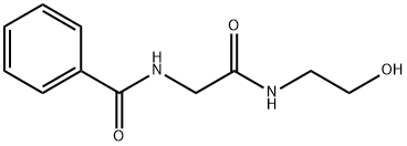 N-{2-[(2-ヒドロキシエチル)アミノ]-2-オキソエチル}ベンゼンカルボキサミド 化学構造式