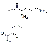 L-ornithine (4-methyl-2-oxopentanoate)  Struktur
