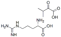 L-arginine mono(3-methyl-2-oxobutyrate)  Struktur