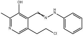 5-(2-Chloroethyl)-3-hydroxy-2-methyl-4-pyridinecarbaldehyde phenyl hydrazone 结构式