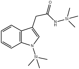 N,1-Bis(trimethylsilyl)-1H-indole-3-acetamide Structure