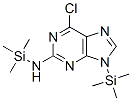6-氯-N,9-双(三甲基甲硅烷基)-9H-嘌呤-2-胺, 72101-44-1, 结构式