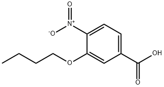 3-BUTOXY-4-NITROBENZOIC ACID 化学構造式