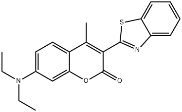 3-(benzothiazol-2-yl)-7-(diethylamino)-4-methyl-2-benzopyrone Structure