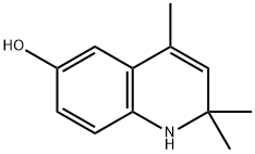 2,2,4-トリメチル-1,2-ジヒドロ-6-キノリノール 化学構造式