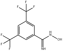 3,5-BIS(TRIFLUOROMETHYL)BENZAMIDOXIME Structure