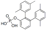 りん酸ビス(2,5-ジメチルフェニル)フェニル 化学構造式