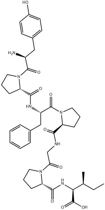 Β-酪啡肽-7, 72122-62-4, 结构式
