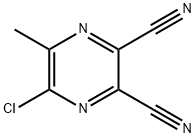 5-氯-6-甲基吡嗪-2,3-二甲腈, 72126-54-6, 结构式