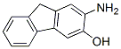 2-Amino-9H-fluoren-3-ol 结构式