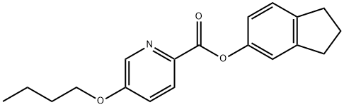 72133-55-2 2,3-dihydro-1H-inden-5-yl 5-butoxypyridine-2-carboxylate