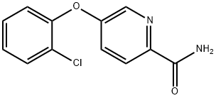 2-Pyridinecarboxamide, 5-(2-chlorophenoxy)- Structure